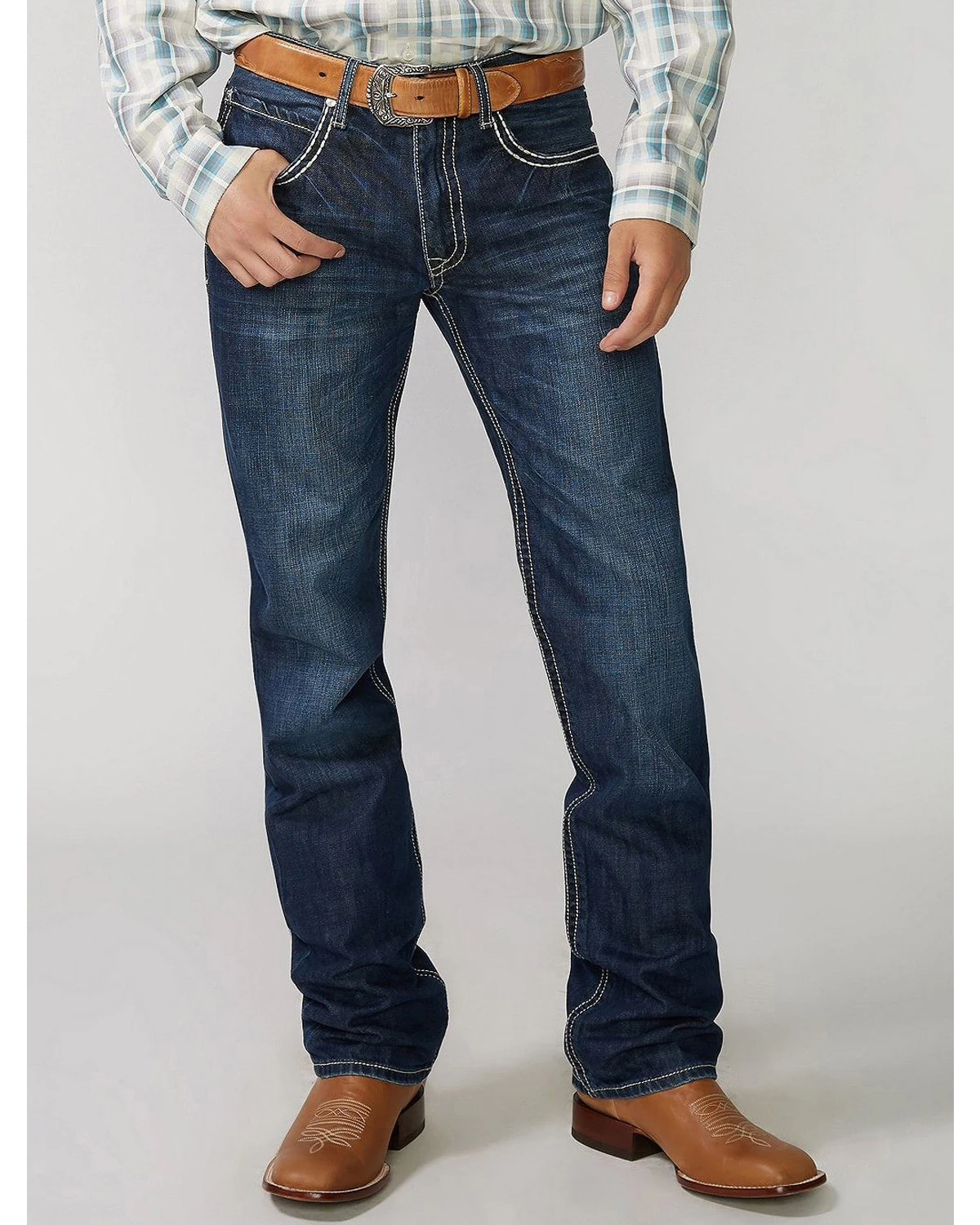 Stetson Rock Fit Barbwire "X" Stitched Jeans 5 Stetson Rock Fit Barbwire "X" Stitched Jeans - Image 3