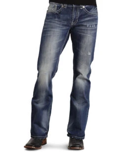Stetson Rock Fit Bold X Stitched Jeans - Big & Tall -Western Cowboy Equipment Store 013734 CU P2