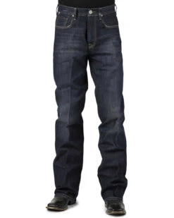 Stetson Men's 1312 Relaxed Fit Bootcut Jeans With Flag Detail - Big & Tall -Western Cowboy Equipment Store 013946 N9 P2