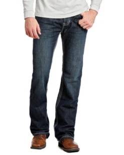 Rock And Roll Denim Men's Pistol Regular Fit Flame-Resistant Jeans - Boot Cut -Western Cowboy Equipment Store 0864K3 88 P2