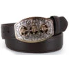 Cody James Men's Bullet Buckle Leather Belt -Western Cowboy Equipment Store 1202H9 41 P1