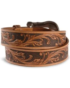 Tony Lama Men's Western Ride Leather Belt - Reg & Big -Western Cowboy Equipment Store 120C67 22 P2