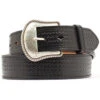 Double S Basketweave Embossed Leather Belt - Big -Western Cowboy Equipment Store 120T95 89 P1