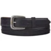 Lucchese Men's Black Calf Leather Seville Stitch Belt -Western Cowboy Equipment Store 120V98 89 P1