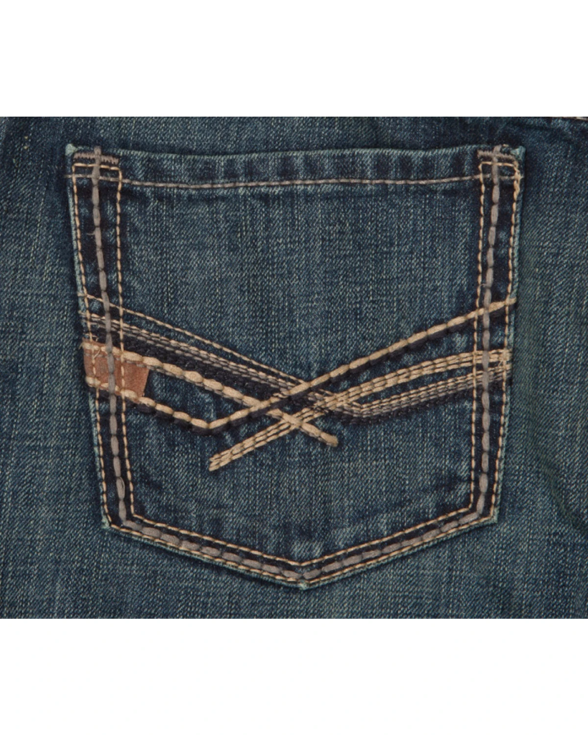 Ariat Men's Blue M3 Multi-Stitch Storm Jeans - Straight Leg 6 Ariat Men's Blue M3 Multi-Stitch Storm Jeans - Straight Leg - Image 4