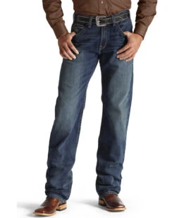 Ariat Men's Blue M3 Multi-Stitch Storm Jeans - Straight Leg 8 Ariat Men's Blue M3 Multi-Stitch Storm Jeans - Straight Leg -Western Cowboy Equipment Store 2000077599 400 P2