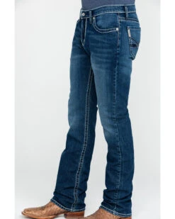Cinch Men's Ian Medium Stone Wash Slim Boot Jeans 10 Cinch Men's Ian Medium Stone Wash Slim Boot Jeans -Western Cowboy Equipment Store 2000288366 402 P3