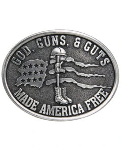 Cody James Men's God, Guns, & Guts Made America Free Buckle