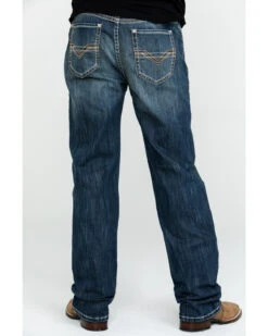Rock & Roll Cowboy Men's Reflex Double Barrel Relaxed Bootcut Jeans
