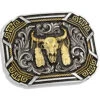 Montana Silversmiths Southwestern Flair Buffalo Skull Attitude Buckle -Western Cowboy Equipment Store 2000292484 040 P1