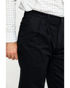 Wrangler Men's Black Casual Pleated Front Western Pants -Western Cowboy Equipment Store 2000293279 001 P4