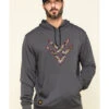Hawx Men's Gray Tech Logo Hooded Work Sweatshirt - Tall -Western Cowboy Equipment Store 2000297060 021 P1