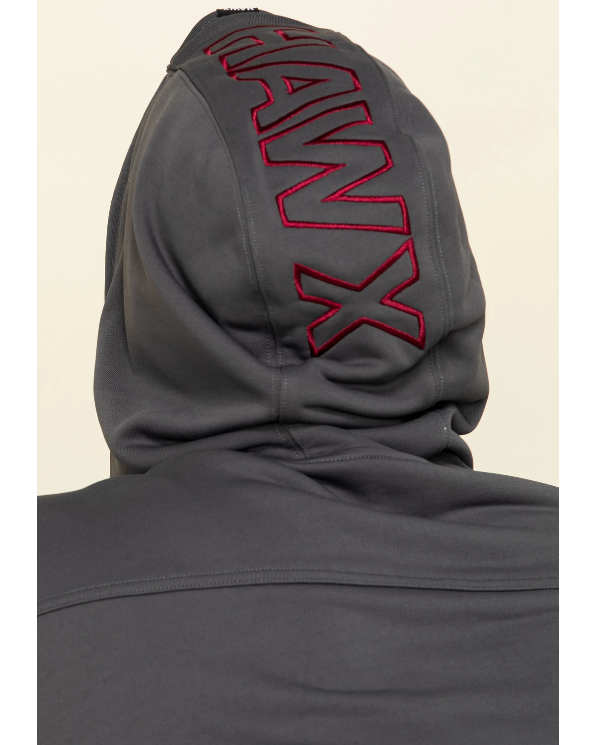 Hawx Men's Gray Tech Logo Hooded Work Sweatshirt - Tall 7 Hawx Men's Gray Tech Logo Hooded Work Sweatshirt - Tall - Image 5