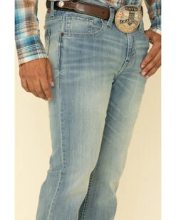 Cody James Men's Crupper Light Wash Stretch Slim Straight Jeans -Western Cowboy Equipment Store 2000308345 400 P4