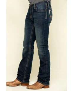 Cinch Men's Ian Rigid Dark Slim Bootcut Jeans 10 Cinch Men's Ian Rigid Dark Slim Bootcut Jeans -Western Cowboy Equipment Store 2000309167 402 P3