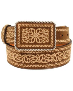 Nocona Men's Tapered Plate Western Belt