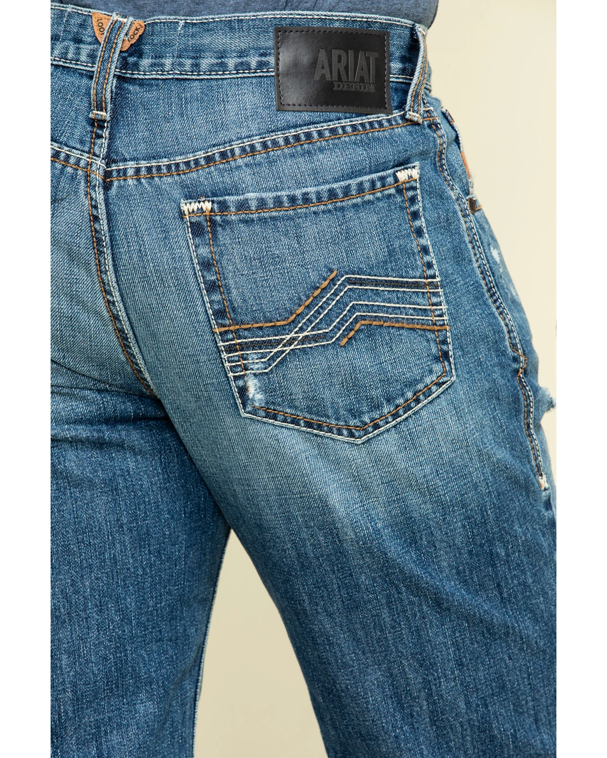 Ariat Men's Riverbend Val Stackable Rigid Relaxed Bootcut Jeans 6 Ariat Men's Riverbend Val Stackable Rigid Relaxed Bootcut Jeans - Image 4