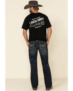 Rock & Roll Denim Men's Dark Reflex Double Barrel Relaxed Straight Jeans