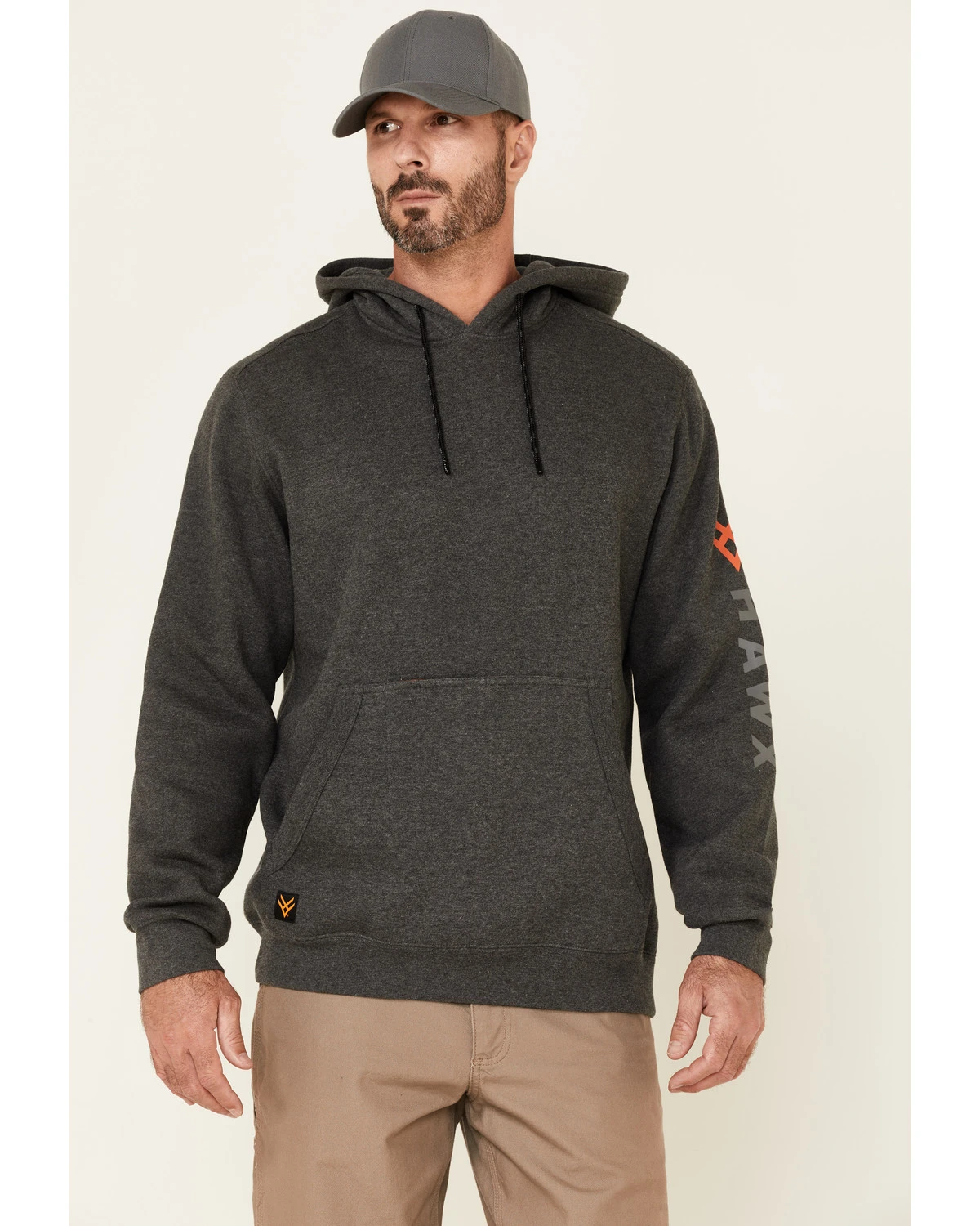 Hawx Men's Primo Logo Fleece-Lined Work Hooded Sweatshirt 3 Hawx Men's Primo Logo Fleece-Lined Work Hooded Sweatshirt