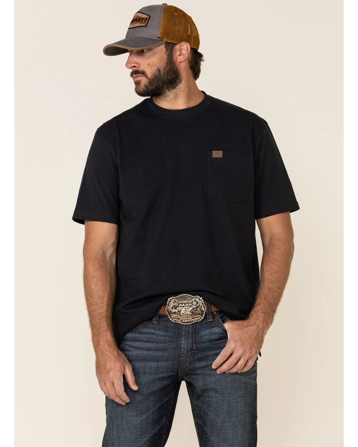 Moonshine Spirit Men's Eating Iron Dark Stretch Slim Straight Jeans 4 Moonshine Spirit Men's Eating Iron Dark Stretch Slim Straight Jeans - Image 2