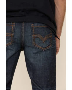 Moonshine Spirit Men's Eating Iron Dark Stretch Slim Straight Jeans 10 Moonshine Spirit Men's Eating Iron Dark Stretch Slim Straight Jeans -Western Cowboy Equipment Store 2000325524 400 P4