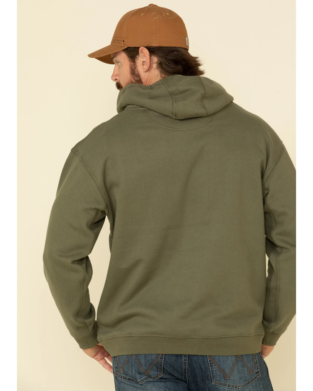 Stetson Men's Green Eagle In Shield Graphic Hooded Sweatshirt 4 Stetson Men's Green Eagle In Shield Graphic Hooded Sweatshirt - Image 2
