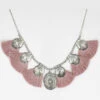 Prime Time Women's Pink Tassel & Silver Concho Necklace -Western Cowboy Equipment Store 2000334028 040 P1