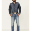 Cinch Men's Ian Medium Stonewash Performance Slim Bootcut Jeans -Western Cowboy Equipment Store 2000334656 402 P1