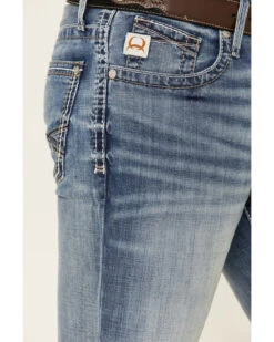 Cinch Men's Ian Medium Stonewash Performance Slim Bootcut Jeans 8 Cinch Men's Ian Medium Stonewash Performance Slim Bootcut Jeans -Western Cowboy Equipment Store 2000334656 402 P3