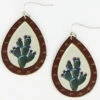 Prime Time Jewelry Women's Cactus Print Teardrop Earrings -Western Cowboy Equipment Store 2000338296 040 P1