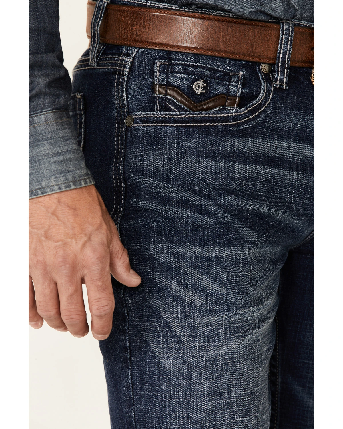 Cody James Core Men's Cayuse Med Stretch Slim Straight Jeans 5 Cody James Core Men's Cayuse Med Stretch Slim Straight Jeans - Image 3