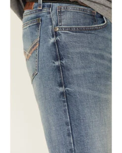 Wrangler 20X Men's Misty Vintage Light Wash Stretch Slim Bootcut Jeans 11 Wrangler 20X Men's Misty Vintage Light Wash Stretch Slim Bootcut Jeans -Western Cowboy Equipment Store 2000340795 400 P5