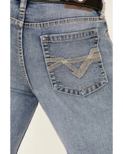 Cody James Men's Mustang Light Wash Stretch Slim Straight Jeans -Western Cowboy Equipment Store 2000341540 400 P4