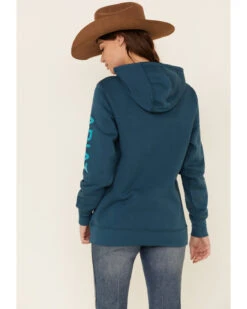 Ariat Women's Eurasian R.E.A.L Arm Logo Graphic Hoodie -Western Cowboy Equipment Store 2000341891 410 P5