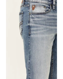 Moonshine Spirit Men's Grant Medium Wash Stretch Slim Straight Jeans -Western Cowboy Equipment Store 2000342634 400 P4