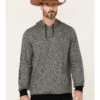 Cody James Men's Heather Black Embroidered Logo Sleeve Pullover Hooded Sweatshirt 2 Cody James Men's Heather Black Embroidered Logo Sleeve Pullover Hooded Sweatshirt -Western Cowboy Equipment Store 2000342814 001 P1
