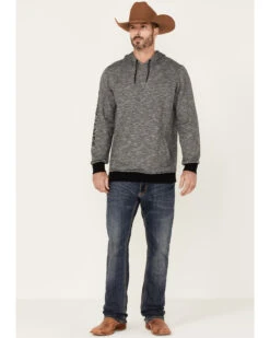 Cody James Men's Heather Black Embroidered Logo Sleeve Pullover Hooded Sweatshirt -Western Cowboy Equipment Store 2000342814 001 P2