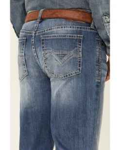 Cody James Men's Finley Light Wash Stackable Stretch Regular Straight Jeans -Western Cowboy Equipment Store 2000342921 400 P3