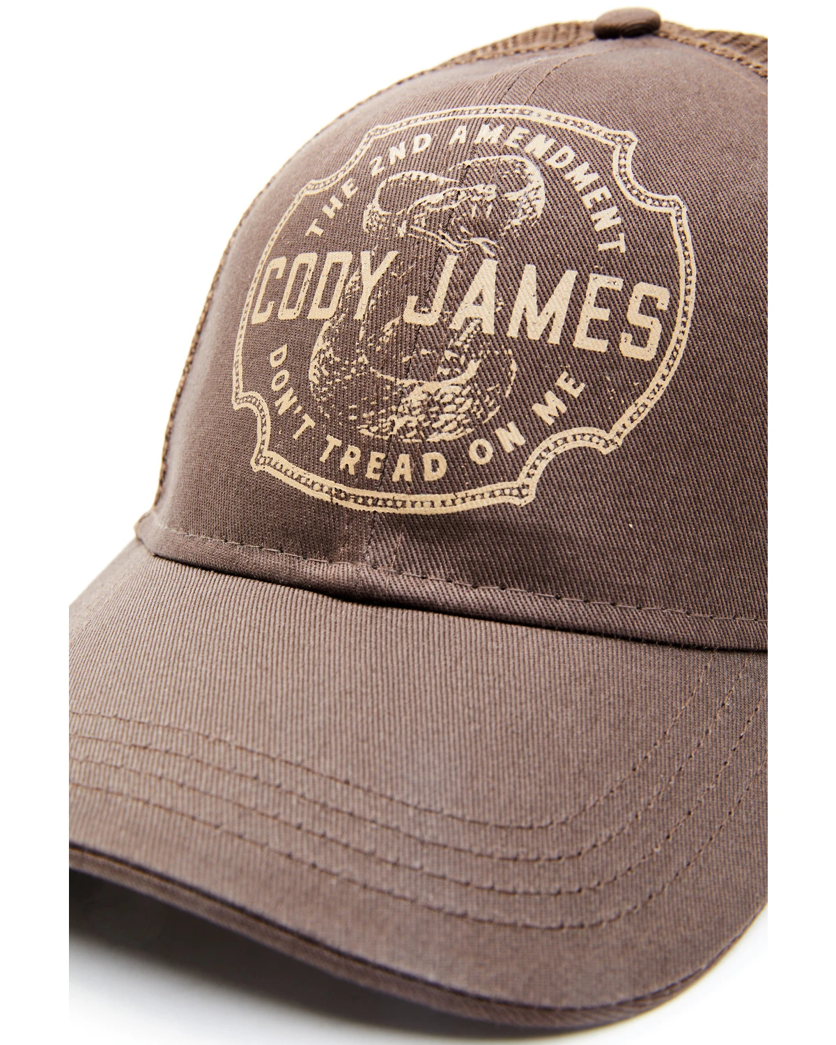 Cody James Men's Burgundy 2nd Amendment Mesh-Back Ball Cap 4 Cody James Men's Burgundy 2nd Amendment Mesh-Back Ball Cap - Image 2