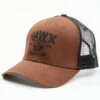 Hawx Men's Dark Brown Logo Graphic Mesh-Back Ball Cap -Western Cowboy Equipment Store 2000342950 201 P1