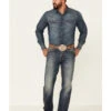 Rock & Roll Denim Men's Double Barrel Dark Vintage Wash Stretch Relaxed Straight Jeans 2 Rock & Roll Denim Men's Double Barrel Dark Vintage Wash Stretch Relaxed Straight Jeans -Western Cowboy Equipment Store 2000345007 400 P1