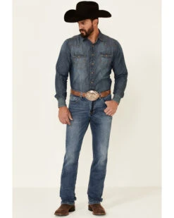 Rock & Roll Denim Men's Hooey Revolver Medium Vintage Stretch Slim Straight Jeans 8 Rock & Roll Denim Men's Hooey Revolver Medium Vintage Stretch Slim Straight Jeans -Western Cowboy Equipment Store 2000345011 400 P3