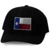Oil Field Hats Men's Black Texas Flag Patch Ball Cap -Western Cowboy Equipment Store 2000346252 022 P1