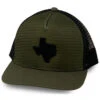 Oil Field Hats Men's Loden & Black Texas State Patch Mesh Ball Cap -Western Cowboy Equipment Store 2000346262 341 P1