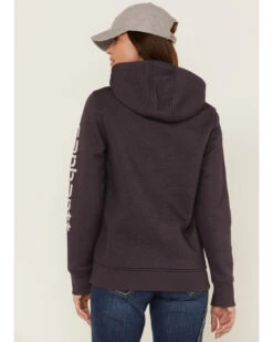 Carhartt Women's Gray Relaxed Midweight Logo Sleeve Graphic Hooded Sweatshirt 8 Carhartt Women's Gray Relaxed Midweight Logo Sleeve Graphic Hooded Sweatshirt -Western Cowboy Equipment Store 2000346369 020 P3