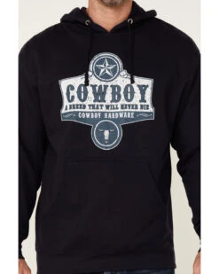 Cowboy Hardware Men's Navy Breed Graphic Hooded Sweatshirt -Western Cowboy Equipment Store 2000346629 410 P3