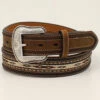 Cody James Men's Ribbon Inlay Horse Hair Lacing Western Belt -Western Cowboy Equipment Store 2000348886 210 P1