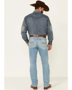 Wrangler 20X Men's Beech Light Wash Stretch Slim Straight Jeans 8 Wrangler 20X Men's Beech Light Wash Stretch Slim Straight Jeans -Western Cowboy Equipment Store 2000351009 400 P3