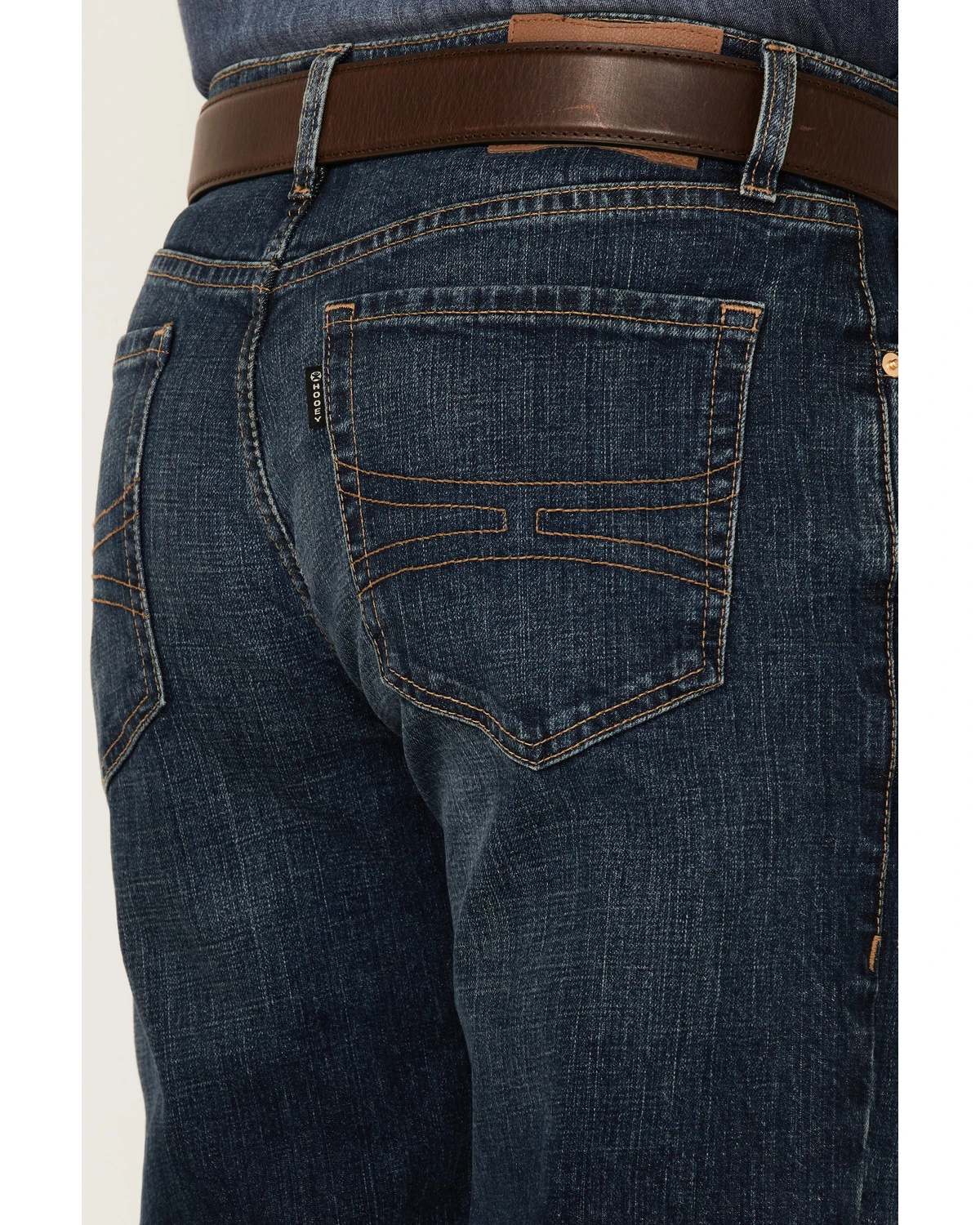 Rock & Roll Denim Men's Hooey Dark Vintage Double Barrel Relaxed Stackable Bootcut Jeans 5 Rock & Roll Denim Men's Hooey Dark Vintage Double Barrel Relaxed Stackable Bootcut Jeans - Image 3