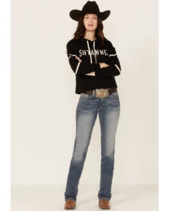 Shyanne Life Women's Cropped Embroidered Hoodie - Black -Western Cowboy Equipment Store 2000351314 001 P4